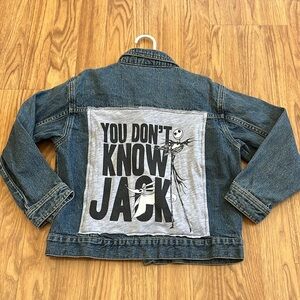 Disney Nightmare before Christmas Jean Jacket Denim Jacket upcycled unisex L (7)